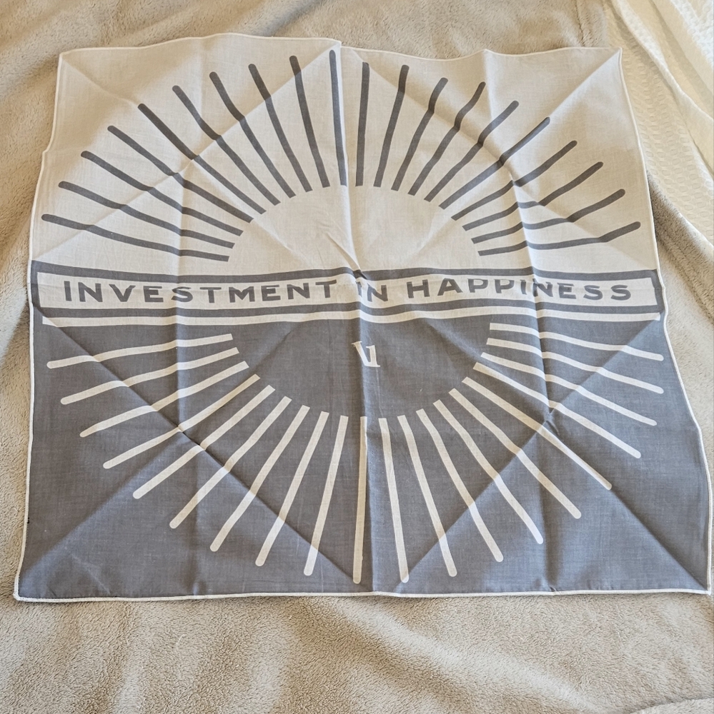 Bandits x Vuori Invest in Happiness scarf / bandana NWOT